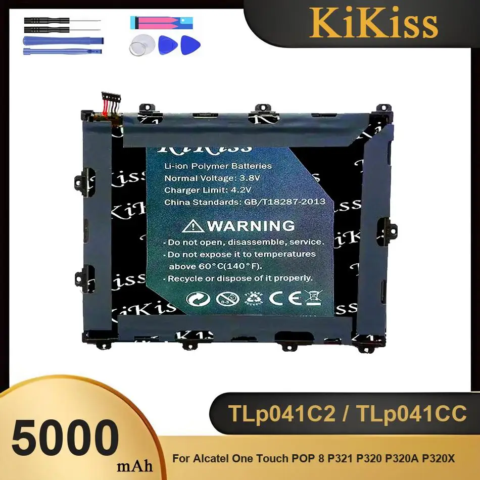 Аккумулятор для мобильного телефона TLp041C2/TLp041CC для Alcatel One Touch POP 8 P321 P320 P320A P320X, с инструментами для замены.
Аккумулятор для мобильного телефона TLp041C2/TLp041CC для Alcatel One Touch POP 8 P321 P320 P320A P320X, с инструментами для замены.