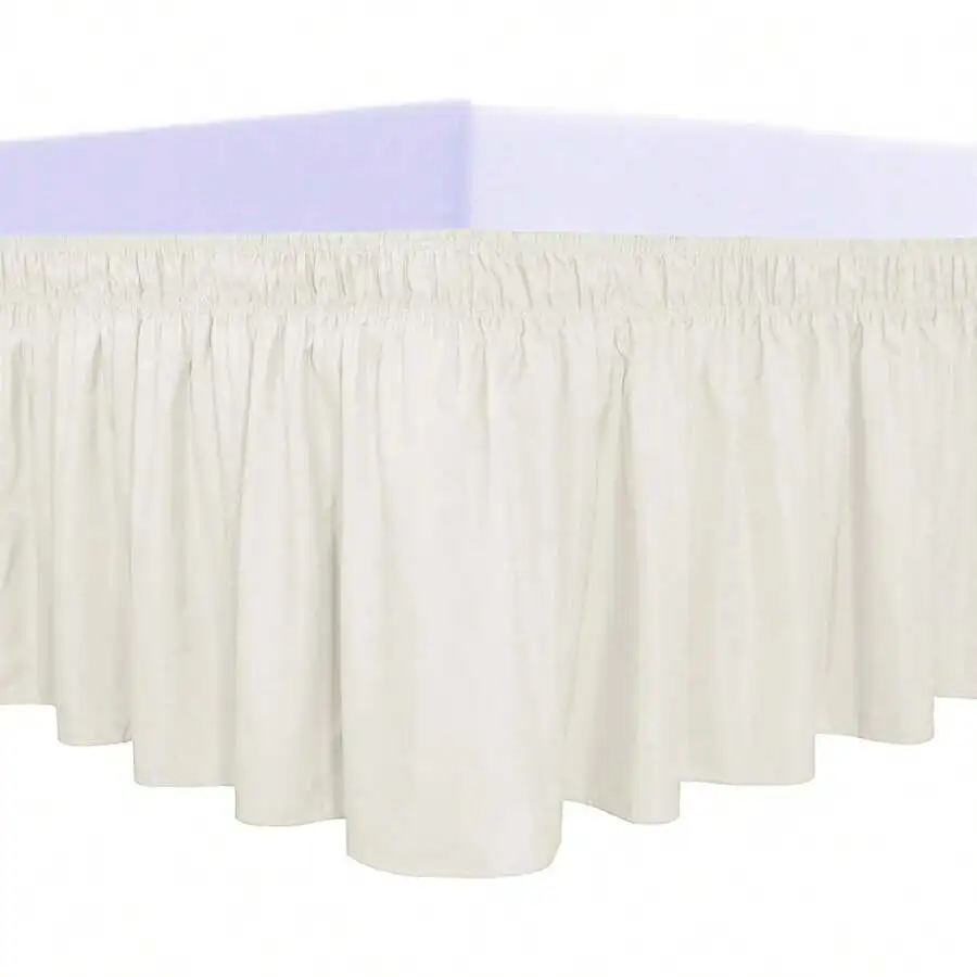 Ruffled Bed Skirt With Adjustable Elastic Belt 18 Inch Drop Wrinkle Free Microfiber Dust Ruffle For Queen King Size
Ruffled Bed Skirt With Adjustable Elastic Belt 18 Inch Drop Wrinkle Free Microfiber Dust Ruffle For Queen King Size
