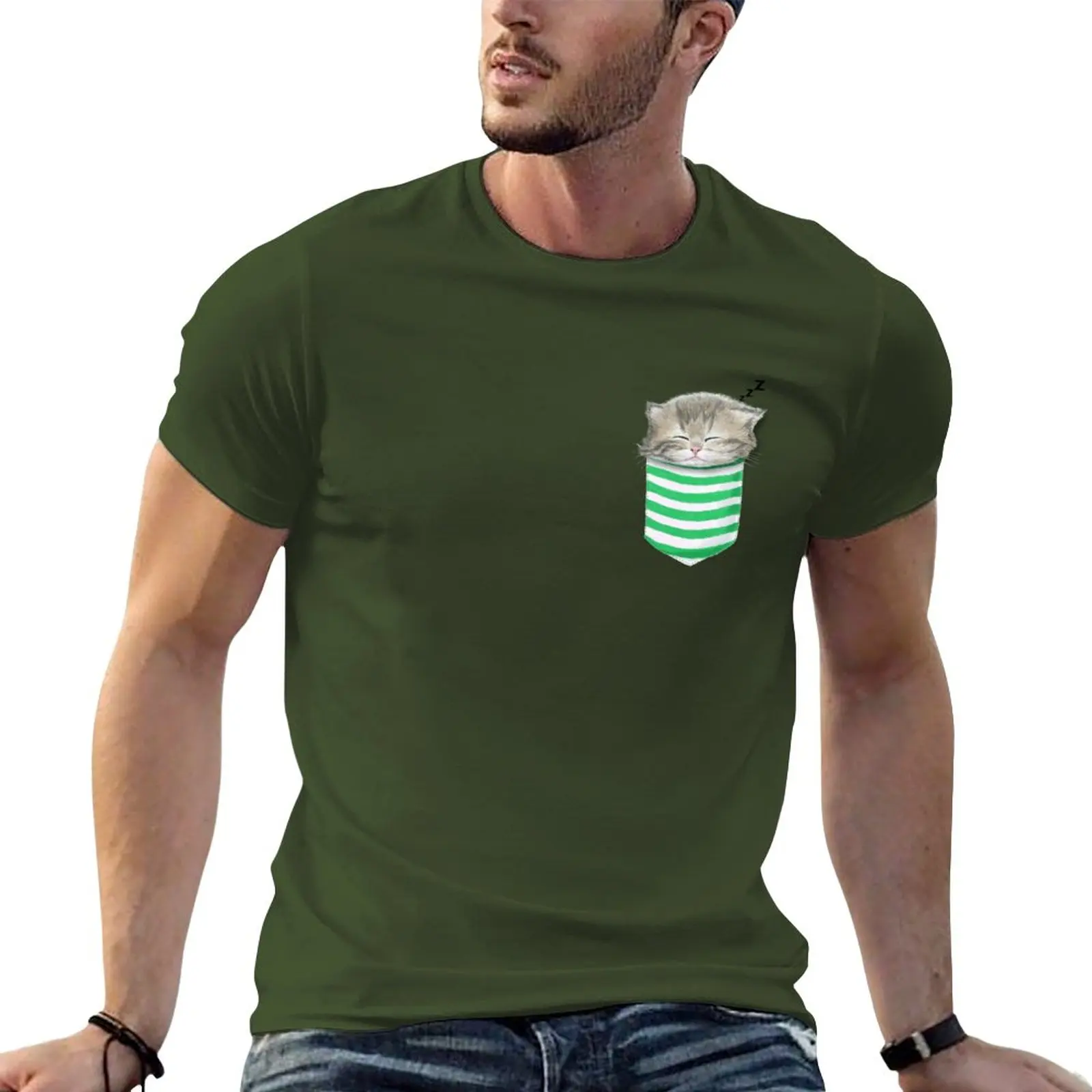 New Cat in the pocket T-Shirt heavyweight t shirts funny t shirts summer top anime mens t shirts casual stylish
New Cat in the pocket T-Shirt heavyweight t shirts funny t shirts summer top anime mens t shirts casual stylish