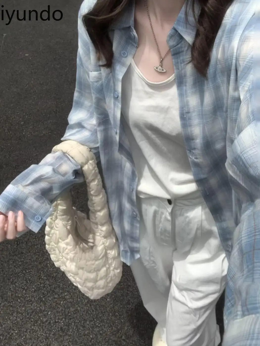 100% Cotton Oversized Blouse Spring Summer Grid UPF50+ Sun Protection Shirt & Outer Casual Long Sleeve Loose Fit Casual Top
100% Cotton Oversized Blouse Spring Summer Grid UPF50+ Sun Protection Shirt & Outer Casual Long Sleeve Loose Fit Casual Top