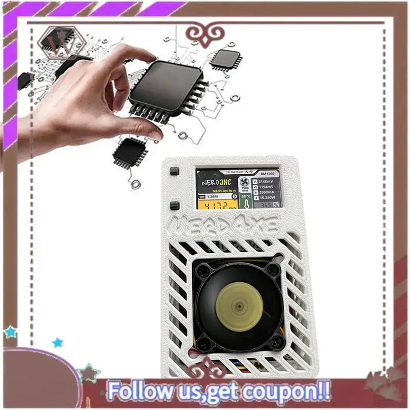 ABBG-Nerdaxe Miner Nerdminer With Display S19XP BM1366 500Gh/S ASIC Bitaxe Bitcoin Micro Miner Lottery Mining Miner BR PLUG B
ABBG-Nerdaxe Miner Nerdminer With Display S19XP BM1366 500Gh/S ASIC Bitaxe Bitcoin Micro Miner Lottery Mining Miner BR PLUG B