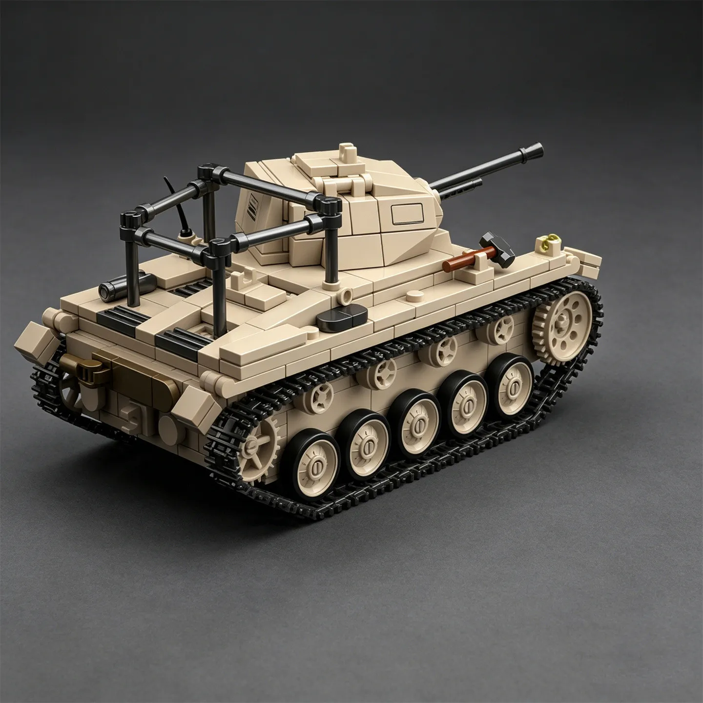 MOC Figurine Armored Vehicle Panzerkampfwagen II Ausf. A-F (Sd.Kfz. 121) Build-It-Yourself Tank Model Toy
MOC Figurine Armored Vehicle Panzerkampfwagen II Ausf. A-F (Sd.Kfz. 121) Build-It-Yourself Tank Model Toy