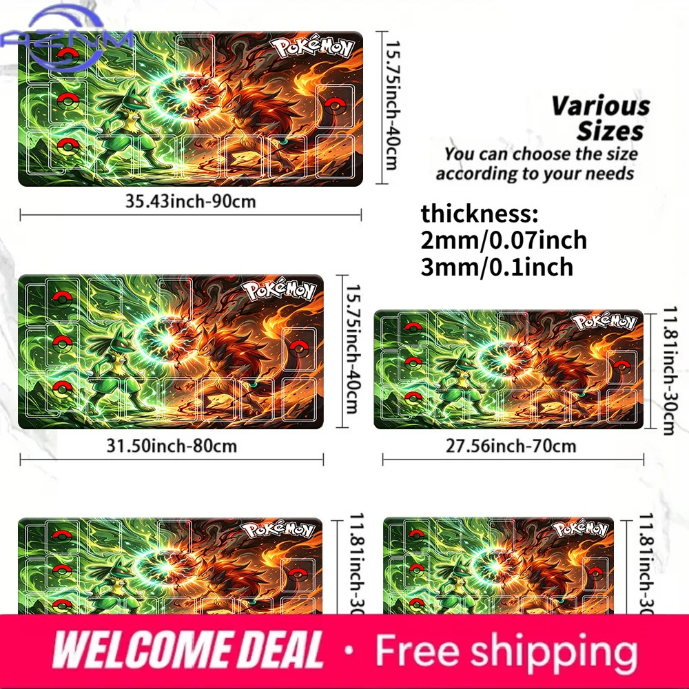 Lucario Fire Battle Pokemon TCG Playmat Large Size Non-Slip Gaming Mouse Pad Table Desk Mat
Lucario Fire Battle Pokemon TCG Playmat Large Size Non-Slip Gaming Mouse Pad Table Desk Mat