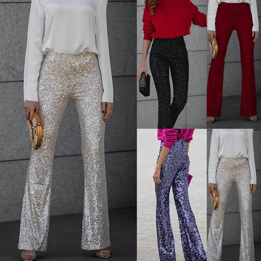 Cross-Border 2024 New Elastic Waist Slim Fit Flared Pants Shiny Sequins Party Fashion Multicolored Long Trousers for Men
Cross-Border 2024 New Elastic Waist Slim Fit Flared Pants Shiny Sequins Party Fashion Multicolored Long Trousers for Men