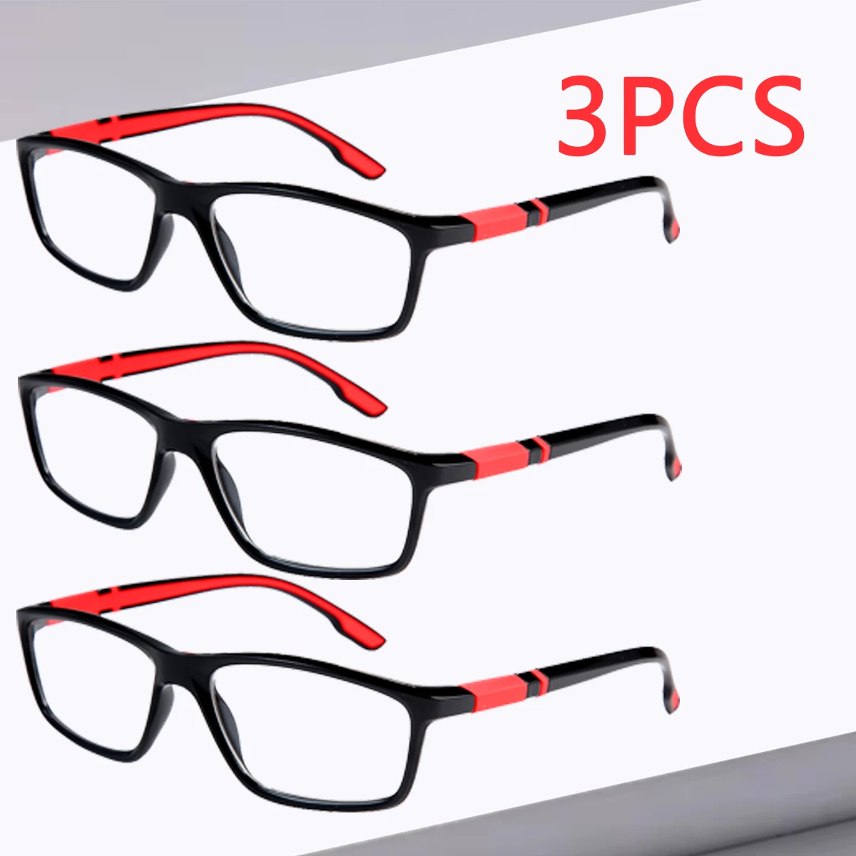 3pcs Sporty Ultra-Light TR90 Sports Reading Glasses Fashion Anti-Blue Light Reading Glasses Sports Frames Unisex Men Women
3pcs Sporty Ultra-Light TR90 Sports Reading Glasses Fashion Anti-Blue Light Reading Glasses Sports Frames Unisex Men Women