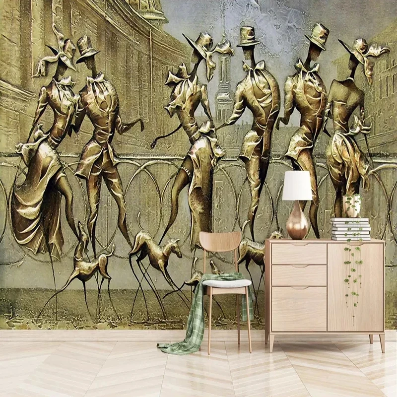 Customized Wallpaper 3D Relief Golden Figure Sculpture Mural Living room sofa TV background wall bedroom restaurant wall fabric
Customized Wallpaper 3D Relief Golden Figure Sculpture Mural Living room sofa TV background wall bedroom restaurant wall fabric