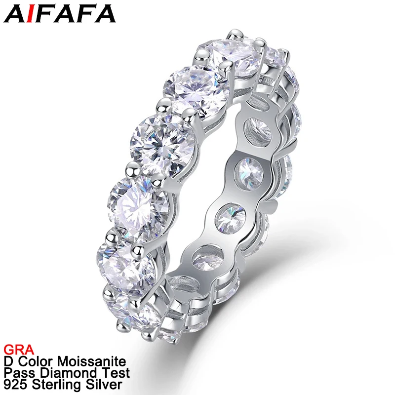 Stunning Real Full Moissanite Lab Diamond Rings for Women Men s925 Sterling Silver 4mm All Moissanite Row Ring Fine Jewelry
Stunning Real Full Moissanite Lab Diamond Rings for Women Men s925 Sterling Silver 4mm All Moissanite Row Ring Fine Jewelry