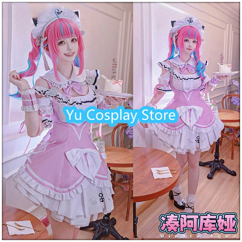 Yu-Cosplay Minato Aqua костюмы для косплея VTuber Youtuber платье горничной милый праздничный костюм Хэллоуин карнавальная униформа на заказ
Yu-Cosplay Minato Aqua костюмы для косплея VTuber Youtuber платье горничной милый праздничный костюм Хэллоуин карнавальная униформа на заказ