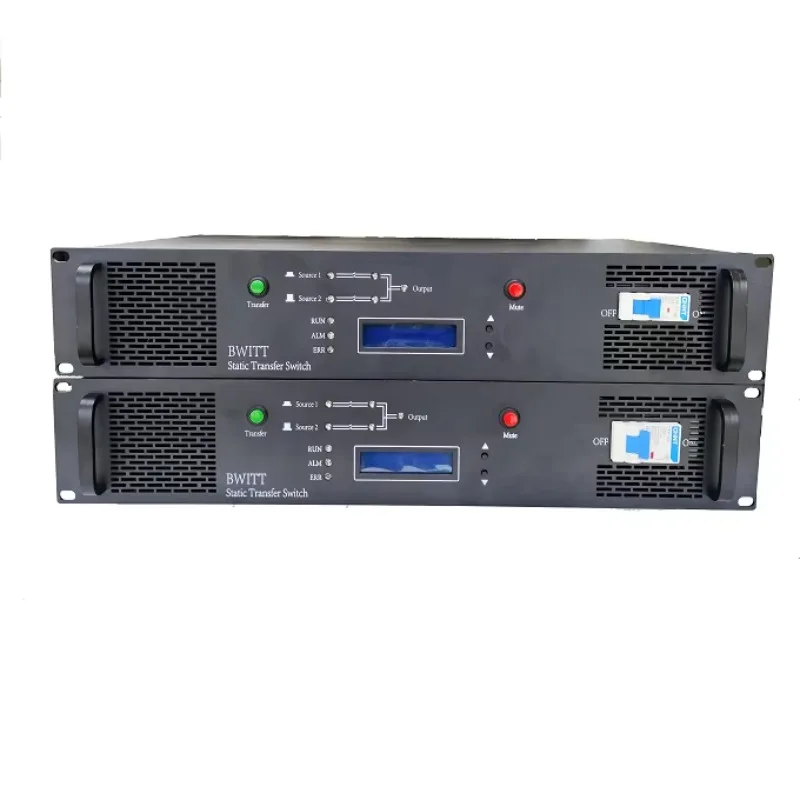 High Quality 19 Inch Rack Type Mount STS 2U Single-phase Static Transfer Switch 125A 220V 27.5KVA Switch For Industry
High Quality 19 Inch Rack Type Mount STS 2U Single-phase Static Transfer Switch 125A 220V 27.5KVA Switch For Industry