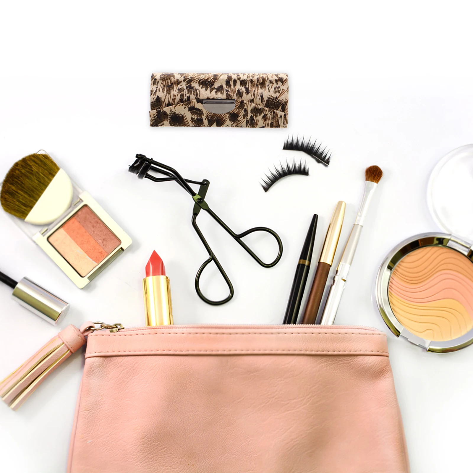 Light Coffee Lipstick Box Woman Travel Silk Case Feminine Makeup Bag Best Holder Container Organizer Storage
Light Coffee Lipstick Box Woman Travel Silk Case Feminine Makeup Bag Best Holder Container Organizer Storage