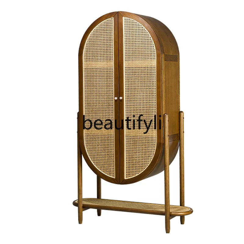 Rattan Sideboard Japanese Nordic Tea Cabinet Modern Simple Solid Wood Bowl Cabinet Living Room Storage Cabinet
Rattan Sideboard Japanese Nordic Tea Cabinet Modern Simple Solid Wood Bowl Cabinet Living Room Storage Cabinet