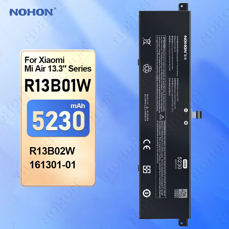 NOHON Laptop Battery for Xiaomi Mi Air 13.3 Inches R13B01W R13B02W 161301-01-07-FF-FB-FC-FK-FH-FN Built-in Batteries
NOHON Laptop Battery for Xiaomi Mi Air 13.3 Inches R13B01W R13B02W 161301-01-07-FF-FB-FC-FK-FH-FN Built-in Batteries