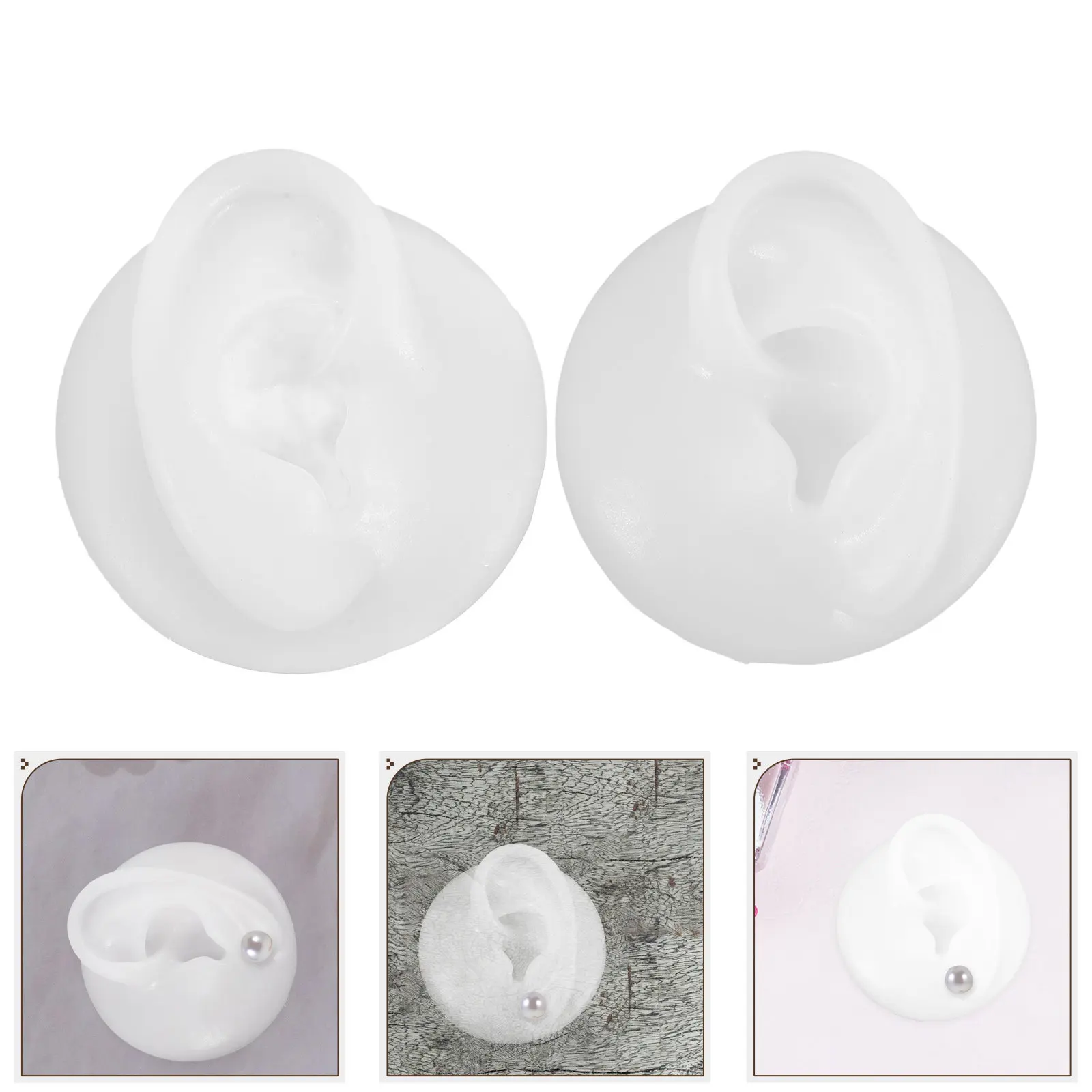 1Pair Silicone Ear Fake Human Ear Display Rack Soft Comfortable Jewelry Earring Organizer Piercing Practice Mold
1Pair Silicone Ear Fake Human Ear Display Rack Soft Comfortable Jewelry Earring Organizer Piercing Practice Mold