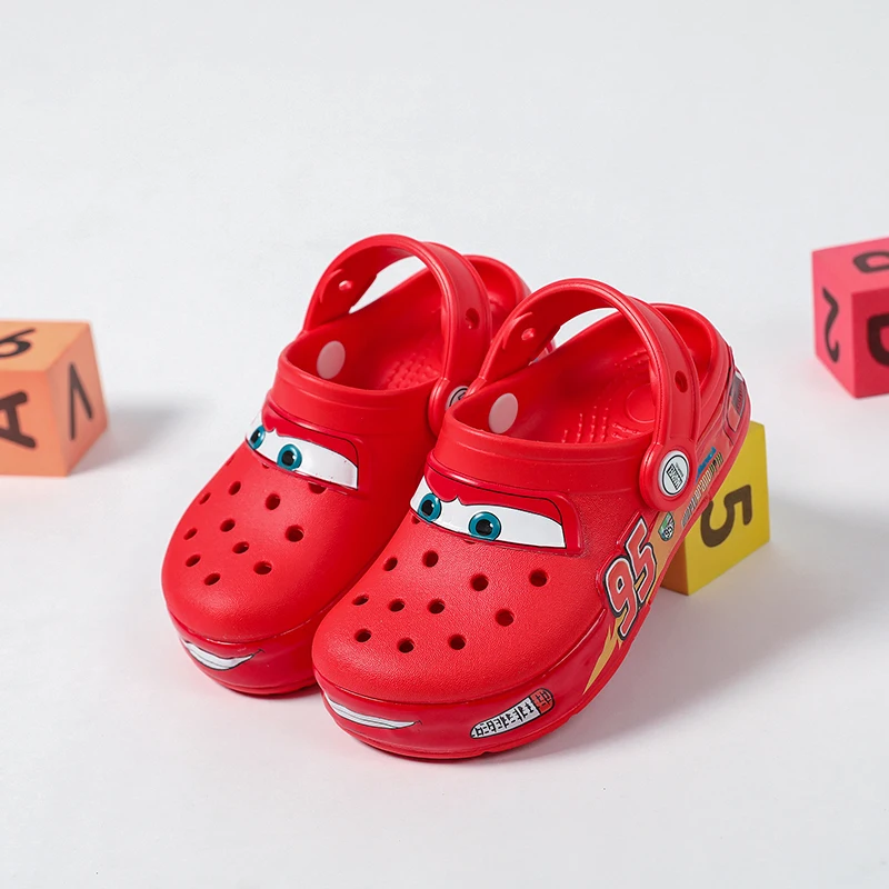 Cartoon Lightning McQueen Kids Ankle-Wrap Slippers Waterproof Breathable Solid Color Outdoor Casual Sandals for Children Gift
Cartoon Lightning McQueen Kids Ankle-Wrap Slippers Waterproof Breathable Solid Color Outdoor Casual Sandals for Children Gift