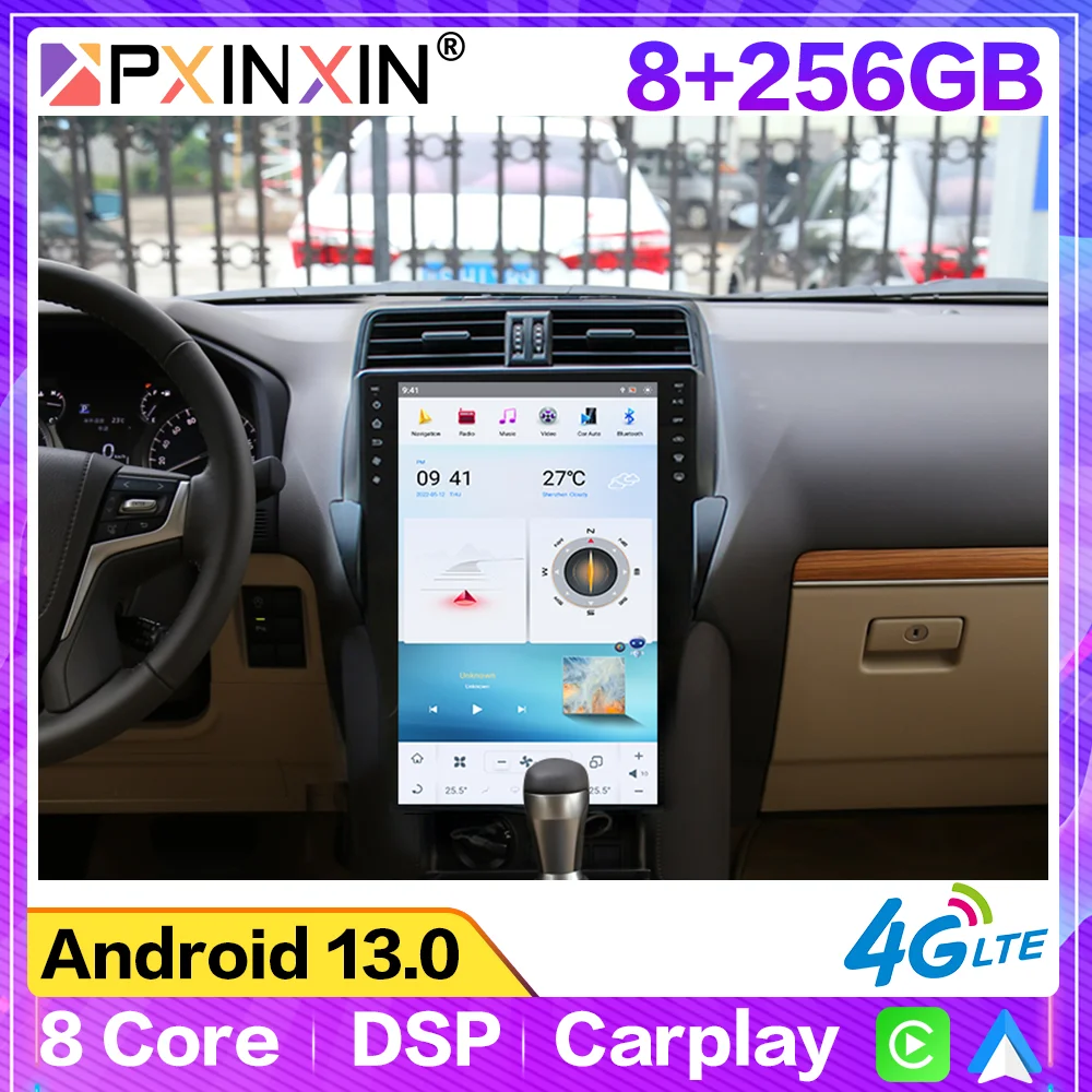 16.0 Inch Auto Android 13.0 Car Radio GPS Navigation For Toyota Prado 2018-2020 CarPlay Stereo Multimedia Player Head Unit DSP
16.0 Inch Auto Android 13.0 Car Radio GPS Navigation For Toyota Prado 2018-2020 CarPlay Stereo Multimedia Player Head Unit DSP