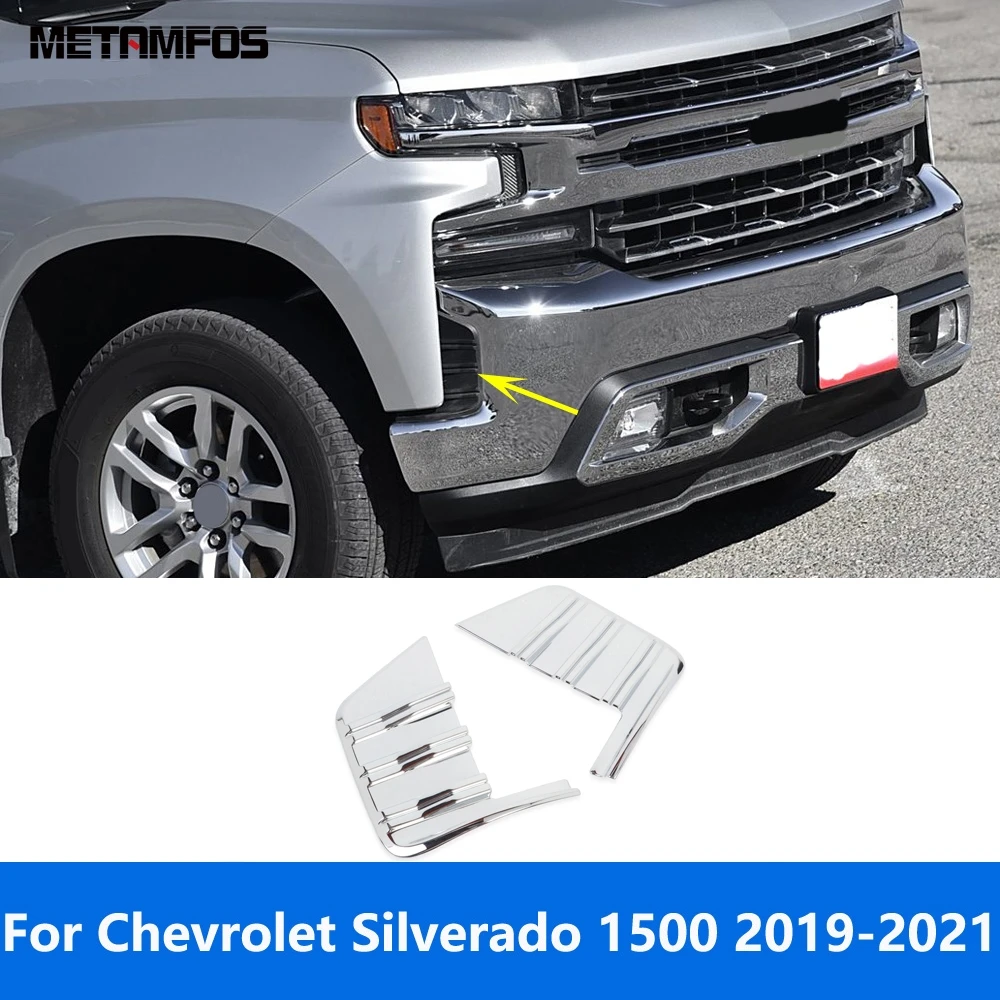 For Chevrolet Silverado 1500 2019 2020 2021 Chrome Front Fog Light Lamp Side Grille Fender Cover Trim Accessories Car Styling
For Chevrolet Silverado 1500 2019 2020 2021 Chrome Front Fog Light Lamp Side Grille Fender Cover Trim Accessories Car Styling