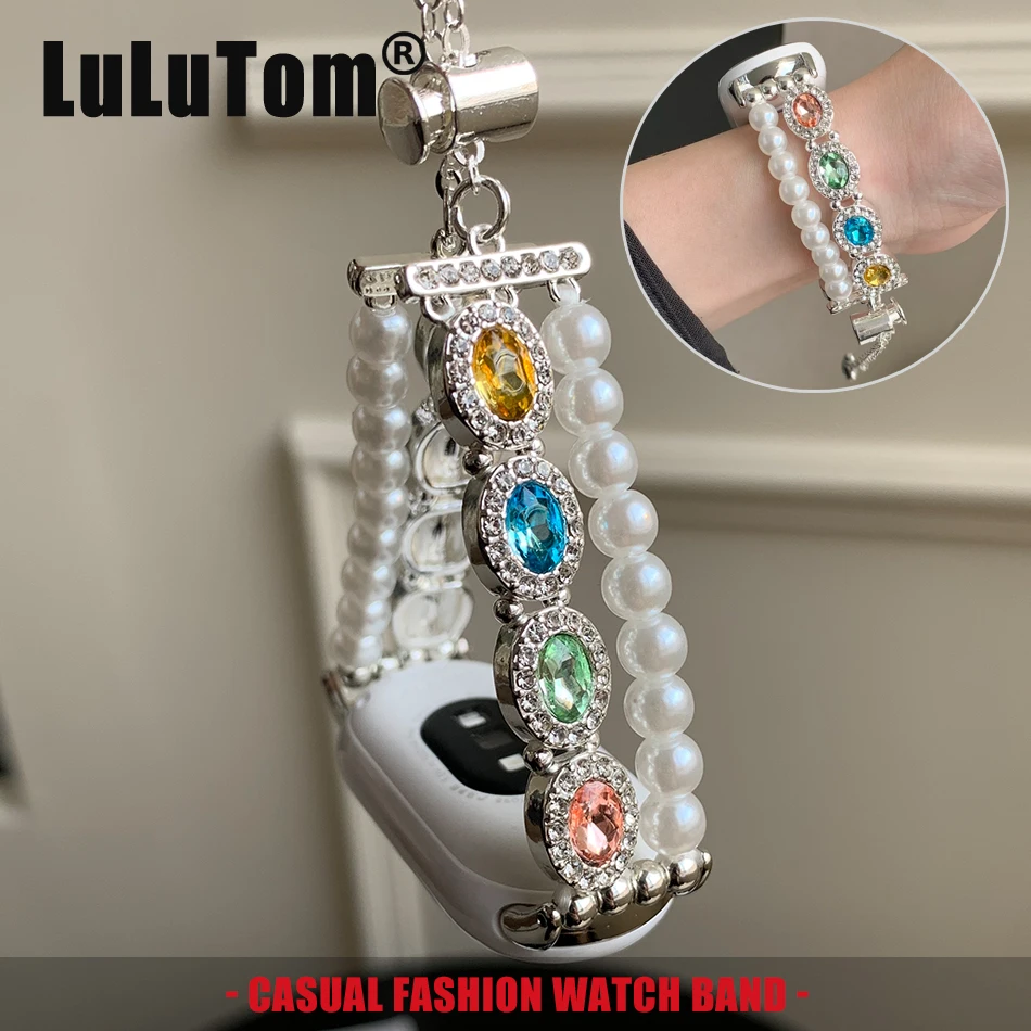 Color Diamond Pearl Dual Chain Strap For Xiaomi Mi Band 10 9 8 Pro Miband 8Pro 9 Pro Metal Bracelet Replace Wristband Watch Band
Color Diamond Pearl Dual Chain Strap For Xiaomi Mi Band 10 9 8 Pro Miband 8Pro 9 Pro Metal Bracelet Replace Wristband Watch Band