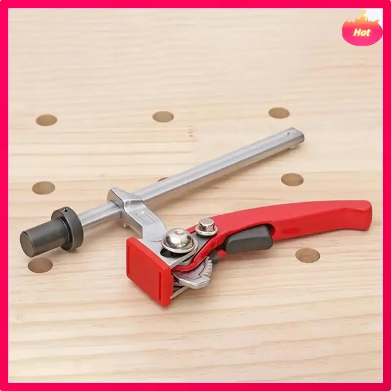 ABYP 2Pcs Desktop Dog Hole Fixing Clamp, Adjustable Steel Table Clamp For Woodworking Workbench Fixing Ratchet F Clamp
ABYP 2Pcs Desktop Dog Hole Fixing Clamp, Adjustable Steel Table Clamp For Woodworking Workbench Fixing Ratchet F Clamp