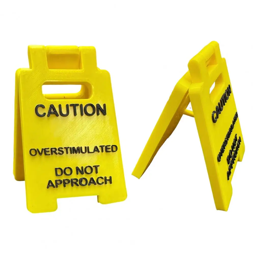 Caution Overstimulated Desk Sign Do Not Approach Caution Sign Humor Gag Mini Warning Signage for Offices Workstations Decoration
Caution Overstimulated Desk Sign Do Not Approach Caution Sign Humor Gag Mini Warning Signage for Offices Workstations Decoration