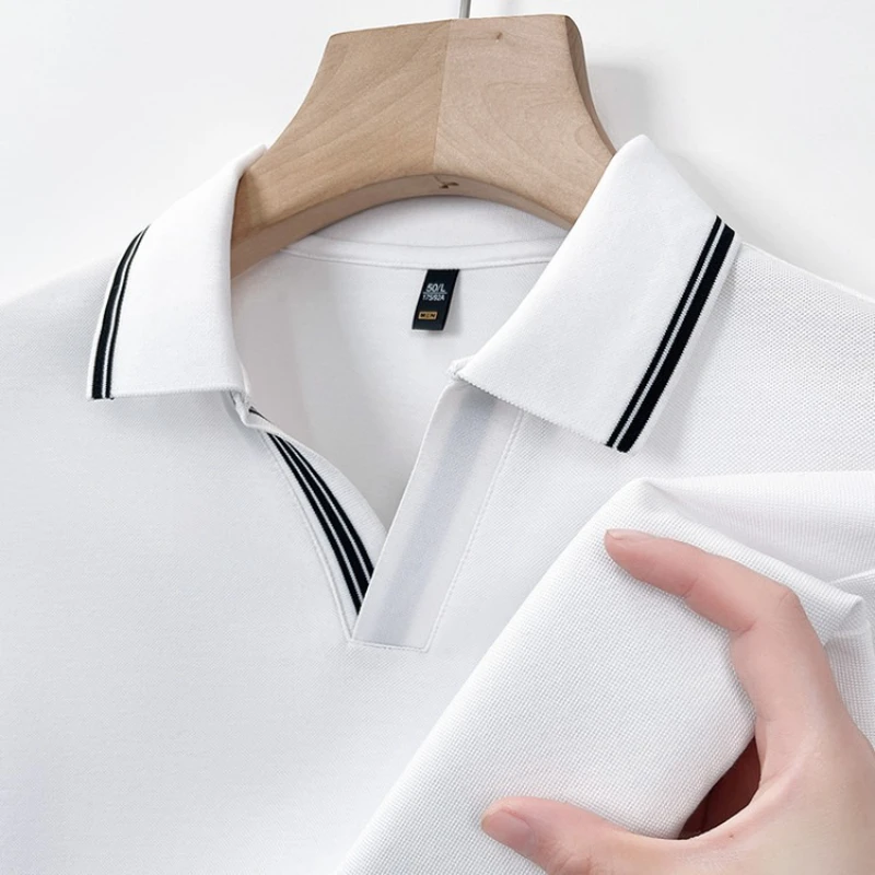 Summer Hot Selling Seagull Collar Short-Sleeved Polo, Slim Fit Business Casual Short-Sleeved T-Shirt High-Grade Quality
Summer Hot Selling Seagull Collar Short-Sleeved Polo, Slim Fit Business Casual Short-Sleeved T-Shirt High-Grade Quality