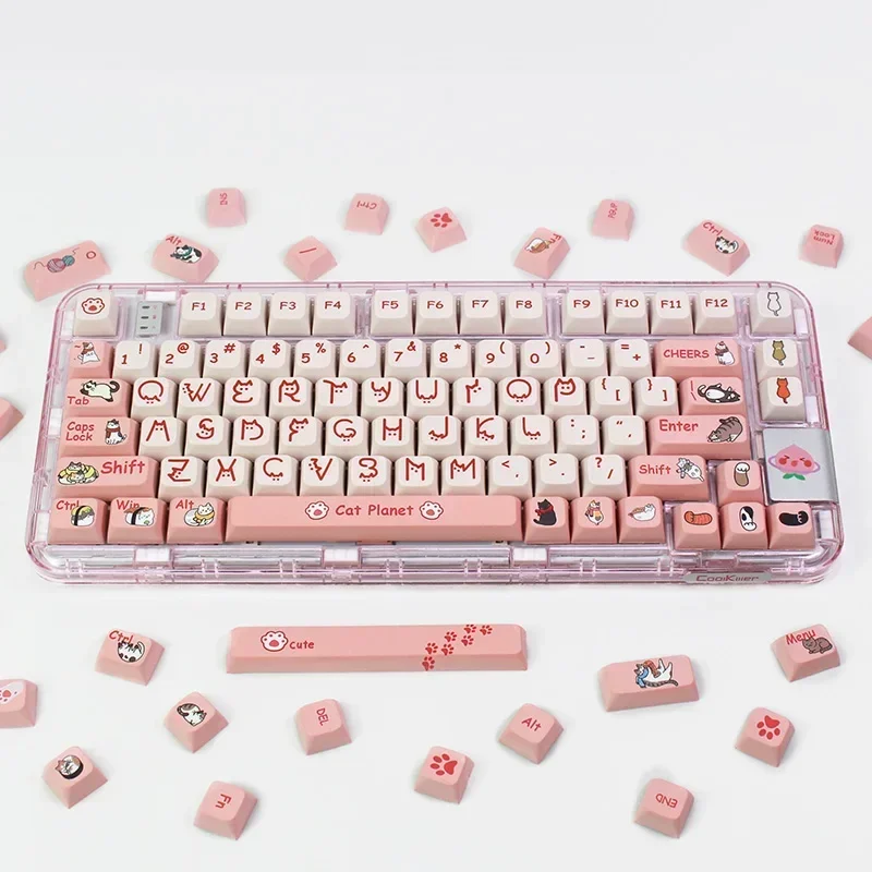 131 Keys GMK Cute Cat Planet Key Cap PBT XDA Profile Thermal Sublimation Mechanical Keyboard for Customization
131 Keys GMK Cute Cat Planet Key Cap PBT XDA Profile Thermal Sublimation Mechanical Keyboard for Customization