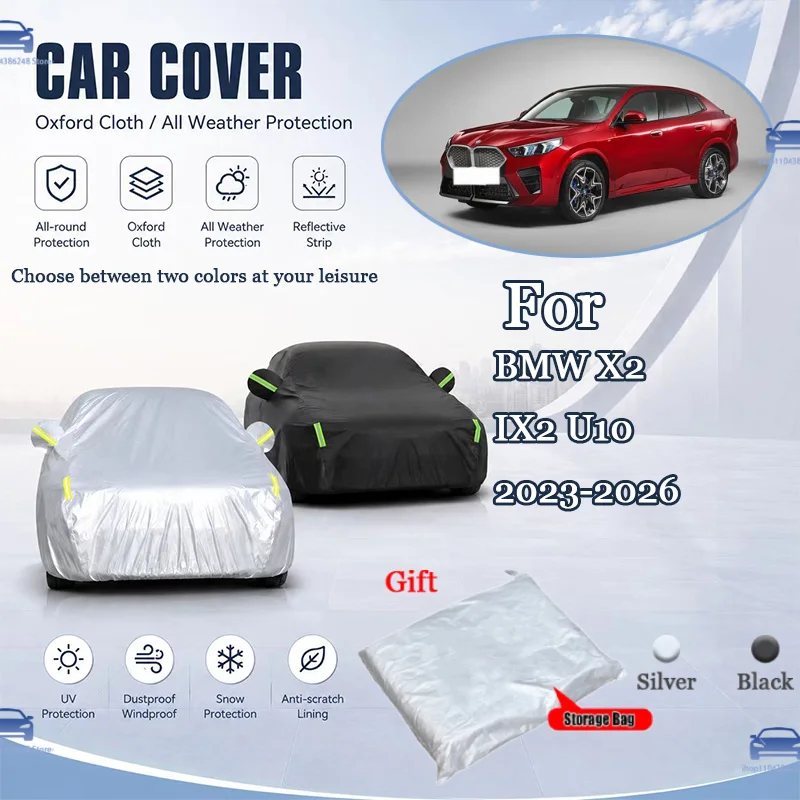For BMW X2 IX2 U10 2023-2026 All Weather Oxford Car Cover UV Snow Dustproof Reflective Strip Outdoor Protection
For BMW X2 IX2 U10 2023-2026 All Weather Oxford Car Cover UV Snow Dustproof Reflective Strip Outdoor Protection