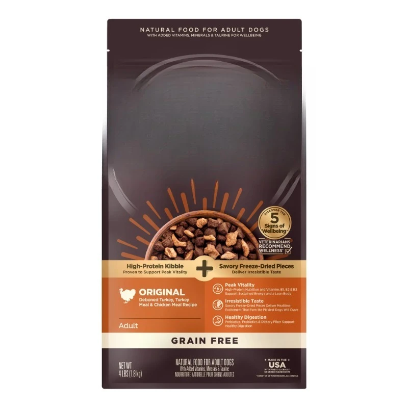 RawRev Natural Grain Free Dry Dog Food, Original Recipe with Freeze Dried Turkey, 4lb Bag
RawRev Natural Grain Free Dry Dog Food, Original Recipe with Freeze Dried Turkey, 4lb Bag