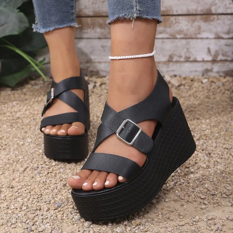 2026 Wedge Heel Sandals Women Summer New High Heel Platform Fashion Sandals
2026 Wedge Heel Sandals Women Summer New High Heel Platform Fashion Sandals