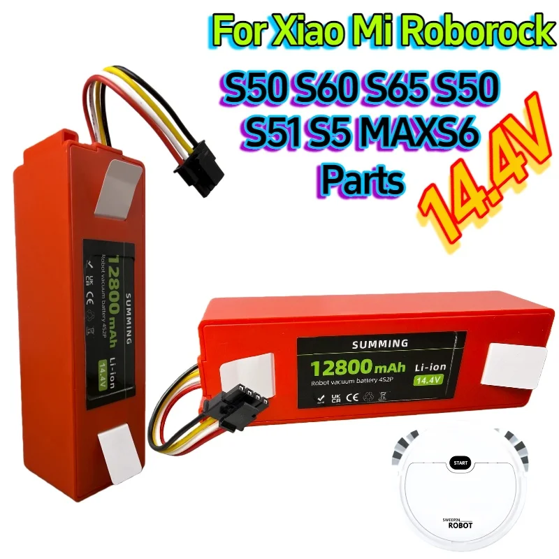 2025 14.4V Li-ion Battery Robotic Vacuum Cleaner Replacement Battery for Xiaomi Robot Roborock S50 S51 S55 Accessory Spare
2025 14.4V Li-ion Battery Robotic Vacuum Cleaner Replacement Battery for Xiaomi Robot Roborock S50 S51 S55 Accessory Spare