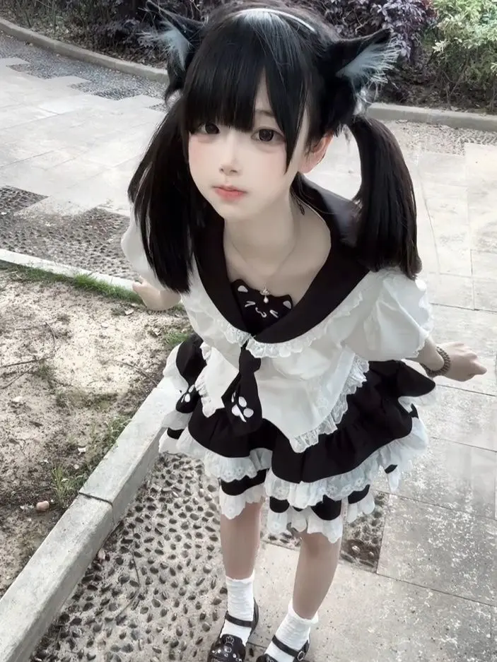 Новинка 2024 года, кружевные рубашки с матросским воротником, мини-юбки в консервативном стиле с короткими рукавами и рисунком кота Y2k, женские комплекты из двух предметов в японском стиле
Новинка 2024 года, кружевные рубашки с матросским воротником, мини-юбки в консервативном стиле с короткими рукавами и рисунком кота Y2k, женские комплекты из двух предметов в японском стиле