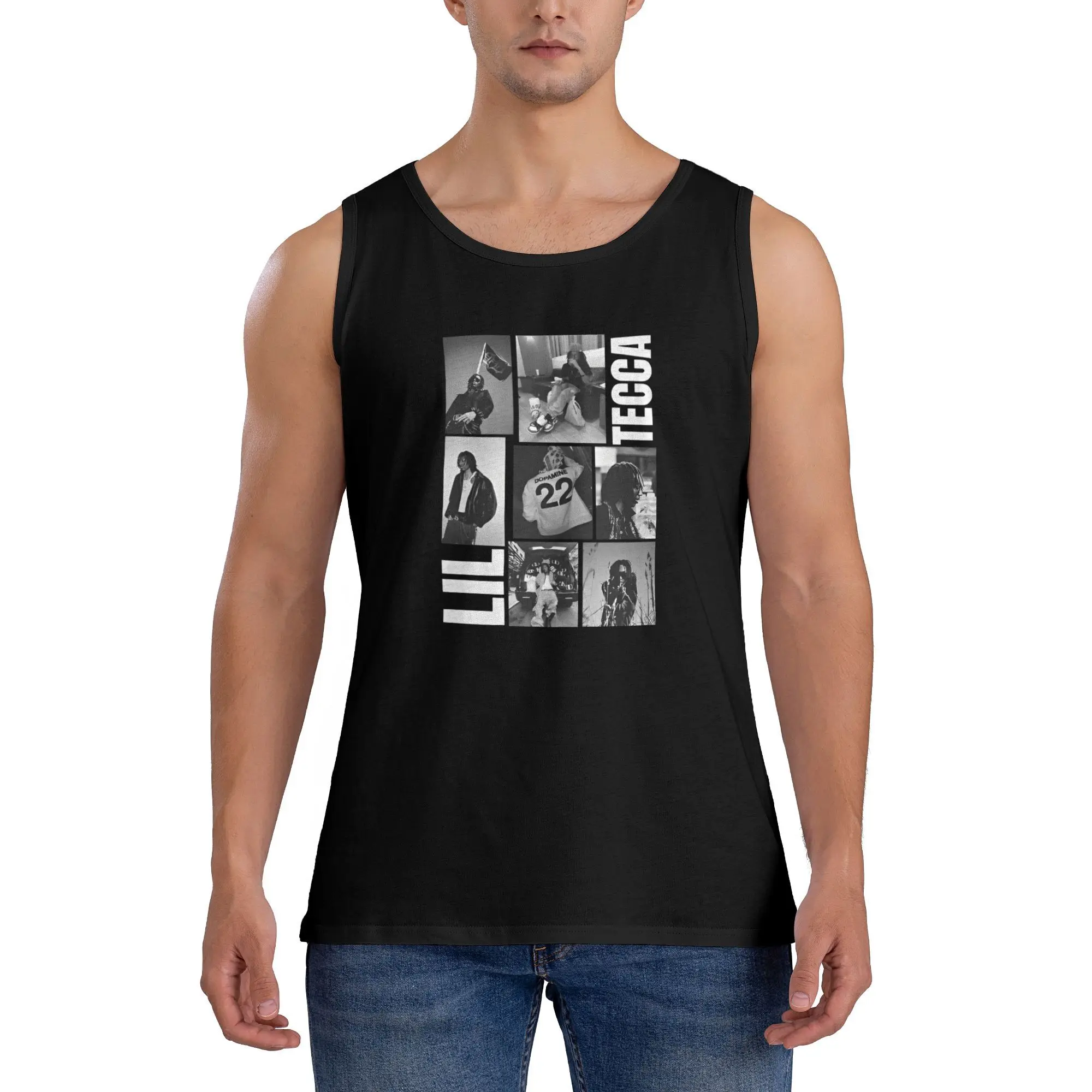 Rapper Lil Tecca Tank Top Man's Vintage Tops Summer Bodybuilding Custom Sleeveless Vests Plus Size
Rapper Lil Tecca Tank Top Man's Vintage Tops Summer Bodybuilding Custom Sleeveless Vests Plus Size