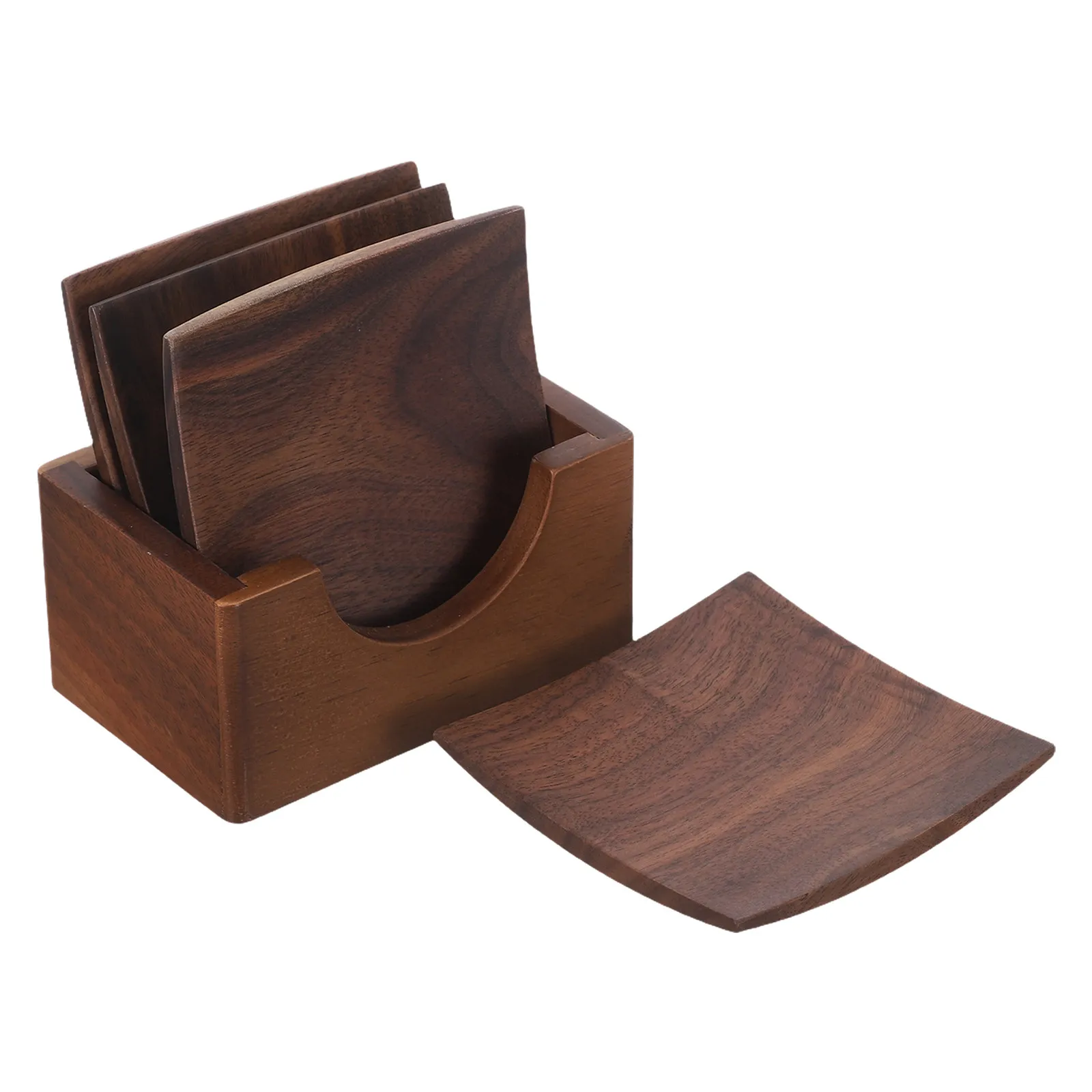 1Set Premium Walnut Wood Square Coasters Set with Display Rack Heat Resistant Cup Pads for Coffee Table Dining Hot Pot Trivet
1Set Premium Walnut Wood Square Coasters Set with Display Rack Heat Resistant Cup Pads for Coffee Table Dining Hot Pot Trivet