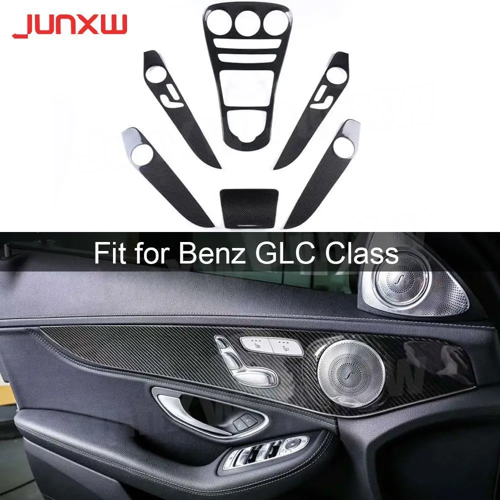 Dry Carbon Fiber 6 PCS Car Center Console Panel Trim Door Handle Interior Cover For Benz GLC Class X253 260 2016-2018 LHD
Dry Carbon Fiber 6 PCS Car Center Console Panel Trim Door Handle Interior Cover For Benz GLC Class X253 260 2016-2018 LHD