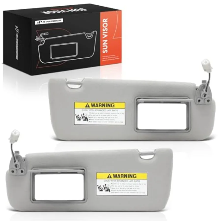 Driver and Passenger Sun Visor Compatible with Hyundai Sonata 2005 2006 2007 2008 - with Vanity Light with Vanity Mirror with S
Driver and Passenger Sun Visor Compatible with Hyundai Sonata 2005 2006 2007 2008 - with Vanity Light with Vanity Mirror with S