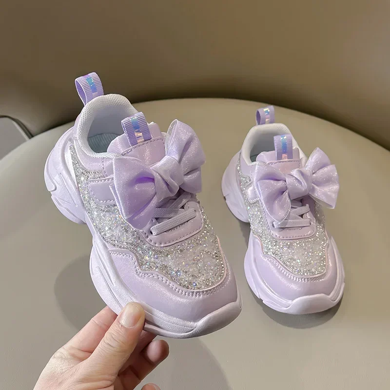 Children Running Sport Shoes for Girls Rhinestones 2025 Spring Autumn New Soft Kids Sneakers Hook & Loop Breatheable Simple Bow
Children Running Sport Shoes for Girls Rhinestones 2025 Spring Autumn New Soft Kids Sneakers Hook & Loop Breatheable Simple Bow