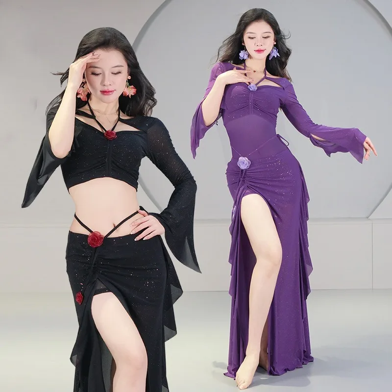 Новый комплект для восточных танцев – костюм для тренировок с сетчатым покрывалом для танца живота на осень и зиму
Новый комплект для восточных танцев – костюм для тренировок с сетчатым покрывалом для танца живота на осень и зиму