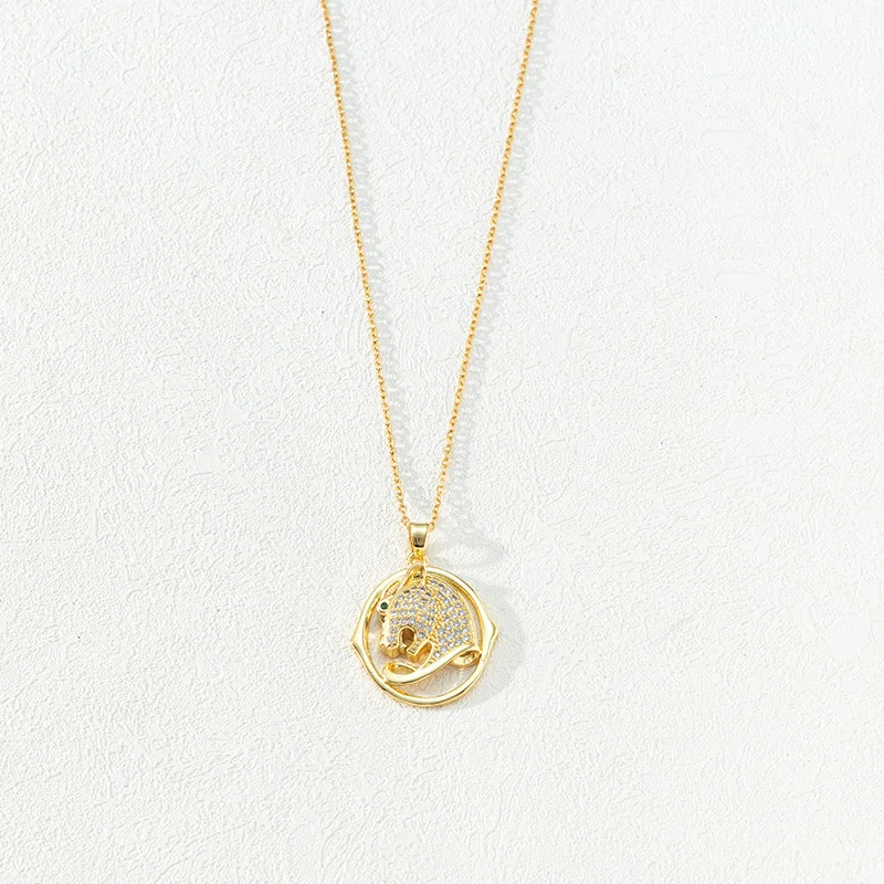 Necklace for Women's 18k Gold Plated Claw Set with Crystal Zircon Moon Teeth Tiger Leopard Pendant Popular Fashion Jewelry Gift
Necklace for Women's 18k Gold Plated Claw Set with Crystal Zircon Moon Teeth Tiger Leopard Pendant Popular Fashion Jewelry Gift