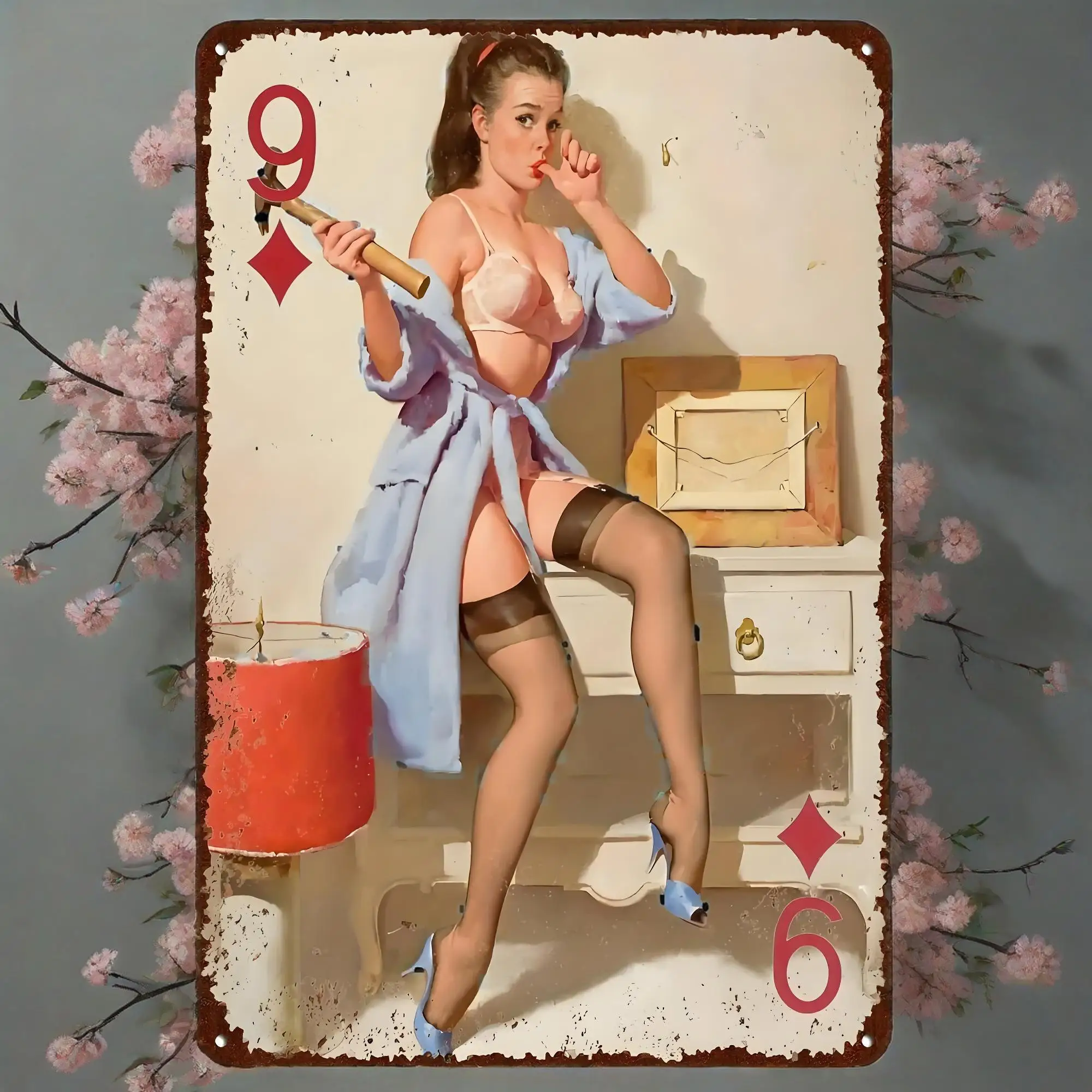Retro Metal Posters Pinup Vintage Posters for Girls, for Garage, Playroom, Bar, Man, Home Wall Decor, Gift
Retro Metal Posters Pinup Vintage Posters for Girls, for Garage, Playroom, Bar, Man, Home Wall Decor, Gift