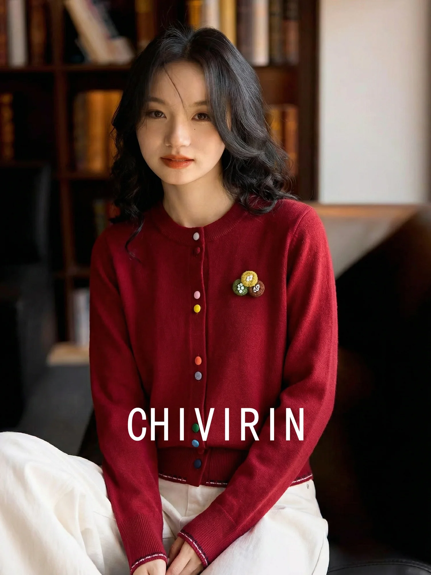 Женский вязаный шерстяной кардиган Chivirin Весна 2026, приталенный, с круглым вырезом, на пуговицах, универсальный повседневный свитер
Женский вязаный шерстяной кардиган Chivirin Весна 2026, приталенный, с круглым вырезом, на пуговицах, универсальный повседневный свитер