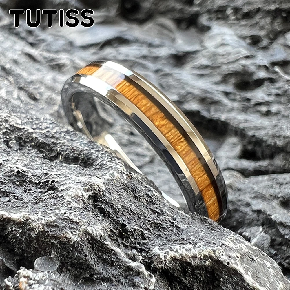 TUTISS 4mm Men Women Ring Tungsten Fashion Gift Jewelry For Girl Boy Yellow Peach Wood Inlay Comfort Fit
TUTISS 4mm Men Women Ring Tungsten Fashion Gift Jewelry For Girl Boy Yellow Peach Wood Inlay Comfort Fit