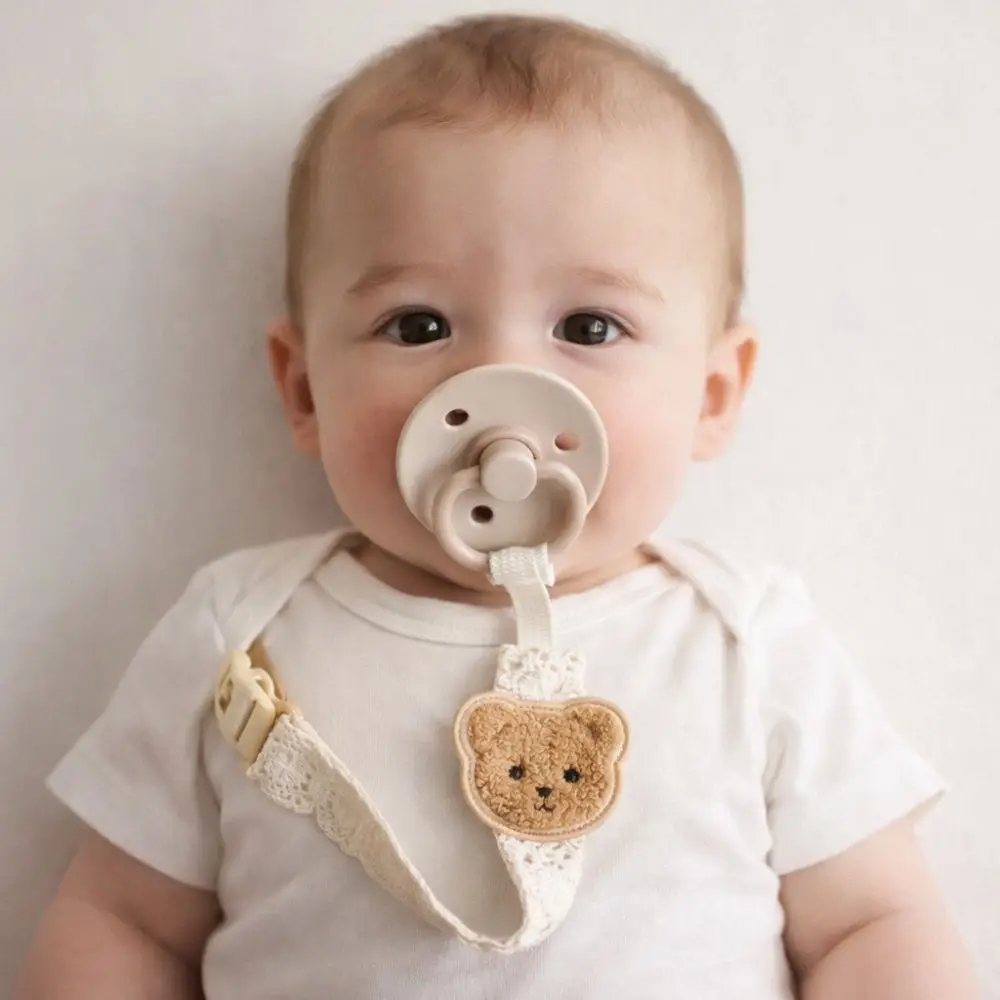 Cartoon Cute Bear Pacifier Chain Portable Plastic Fabric Rope Dummy Nipple Clip Soother Accessory Hanging
Cartoon Cute Bear Pacifier Chain Portable Plastic Fabric Rope Dummy Nipple Clip Soother Accessory Hanging