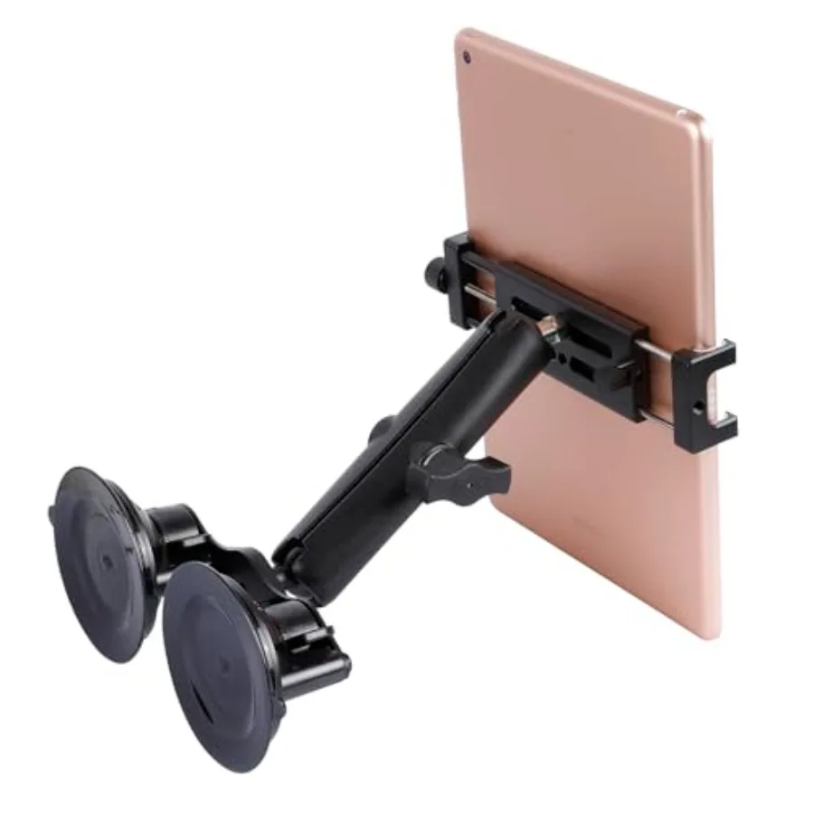 Aluminum Tablet Holder with Dual Suction Cup Base for Car/Boat Windshield, Tablet Stand Fits iPad Air 13" M2 2024,iPad Pro 12.9
Aluminum Tablet Holder with Dual Suction Cup Base for Car/Boat Windshield, Tablet Stand Fits iPad Air 13" M2 2024,iPad Pro 12.9