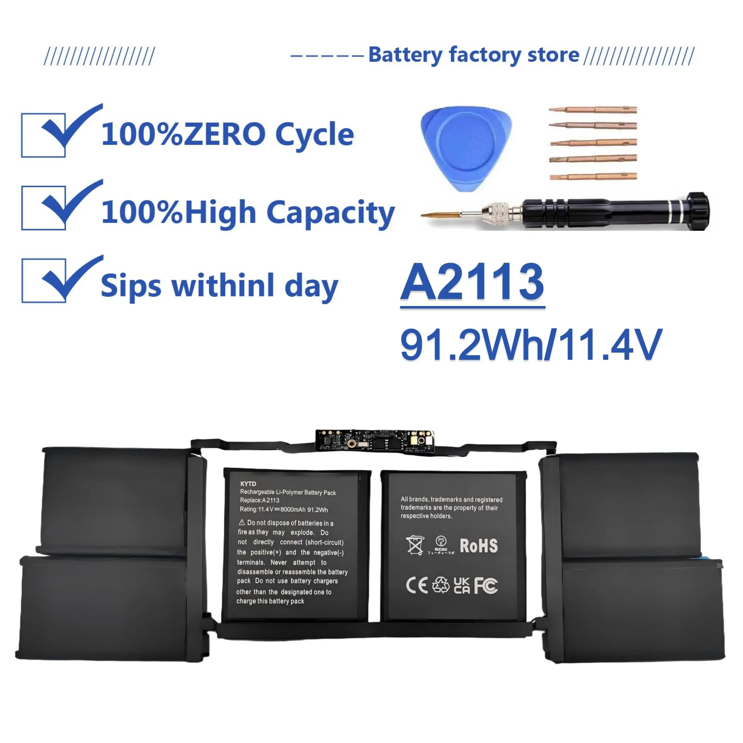 Аккумулятор KYTD A2113 A2141 для MacBook Pro 16 дюймов A2141 (версия 2019 г.) EMC 3347 MVVJ2xx/A MVVK2xx/A MVVL2xx/A MVVM2xx/A (91,2 Втч-11
Аккумулятор KYTD A2113 A2141 для MacBook Pro 16 дюймов A2141 (версия 2019 г.) EMC 3347 MVVJ2xx/A MVVK2xx/A MVVL2xx/A MVVM2xx/A (91,2 Втч-11