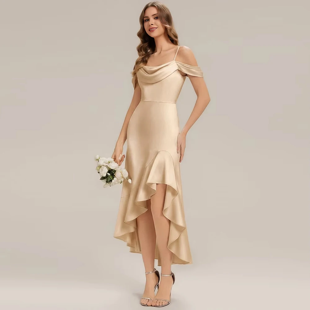 BAZIIINGAAA Party Dress Short Sleeve Cowl Neck Fishtail High-Low Bridesmaid Dresses Evening Dresse
BAZIIINGAAA Party Dress Short Sleeve Cowl Neck Fishtail High-Low Bridesmaid Dresses Evening Dresse