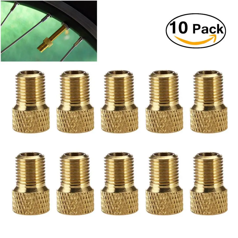 10Pcs French Valve Adapter Bike Value Converter Presta To Schrader Golden Bike Tire French Valve Adapter Bicycle Accessories
10Pcs French Valve Adapter Bike Value Converter Presta To Schrader Golden Bike Tire French Valve Adapter Bicycle Accessories