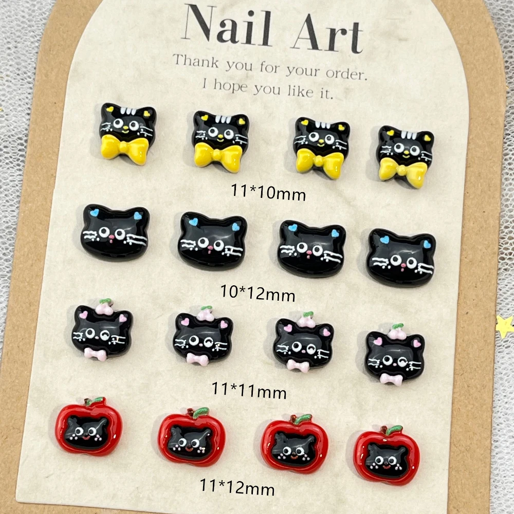 20Pcs New Mixed Mini Cartoon Black Kitten Nail Art Accessories Diy Bow Cherry Apple Resin Nails Art Decorations Supplies Parts
20Pcs New Mixed Mini Cartoon Black Kitten Nail Art Accessories Diy Bow Cherry Apple Resin Nails Art Decorations Supplies Parts