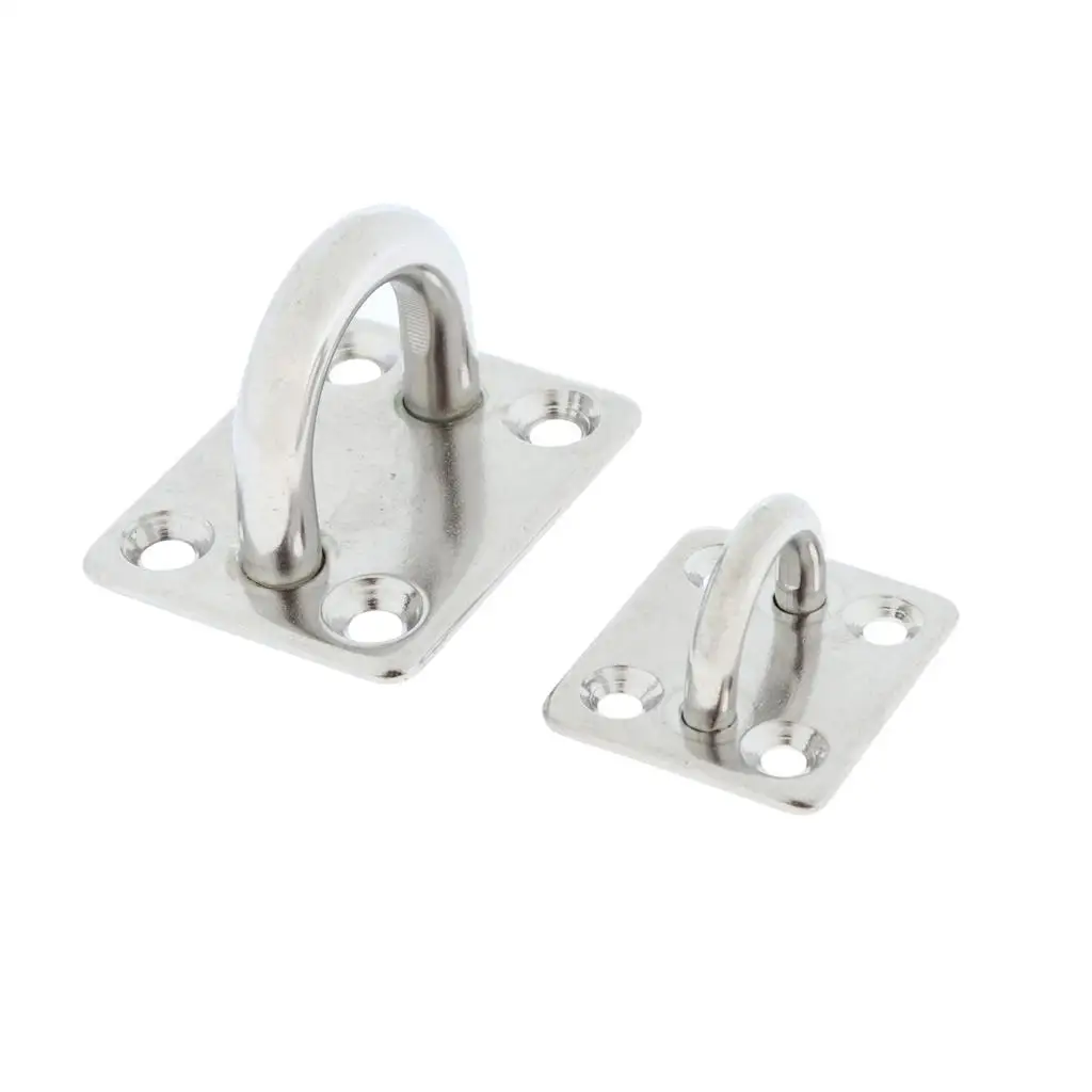 Stainless Steel Square Pad Eye Plate Mounting Hook for Boating Marine Rail Netting and Fishing Boat Equipment
Stainless Steel Square Pad Eye Plate Mounting Hook for Boating Marine Rail Netting and Fishing Boat Equipment
