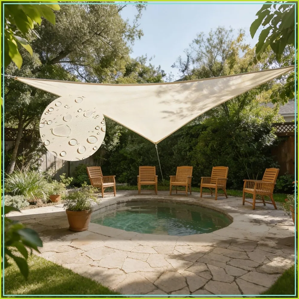 10'x10'x10' Triangle Sun Shade Sail, Waterproof, UV Block, with Free Rope for Outdoor Patio Garden
10'x10'x10' Triangle Sun Shade Sail, Waterproof, UV Block, with Free Rope for Outdoor Patio Garden