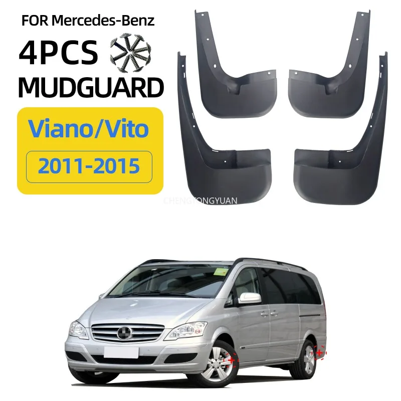 For Mercedes-Benz Viano Vito 2011-2015 Car Mud Flaps Black ABS Auto Parts 4PCS Set Splash Guards For Fender For Protection
For Mercedes-Benz Viano Vito 2011-2015 Car Mud Flaps Black ABS Auto Parts 4PCS Set Splash Guards For Fender For Protection
