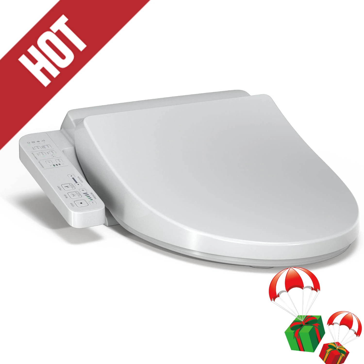 2025 New Hot Selling Items A2 Electronic Bidet Toilet Seat with Heated Seat & SoftClose Lid, Elongated, Cotton White - SW3004#01
2025 New Hot Selling Items A2 Electronic Bidet Toilet Seat with Heated Seat & SoftClose Lid, Elongated, Cotton White - SW3004#01